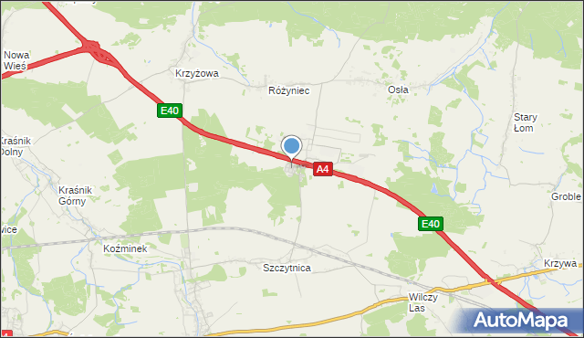 mapa Osiedle Kresówka Leśna, Osiedle Kresówka Leśna na mapie Targeo